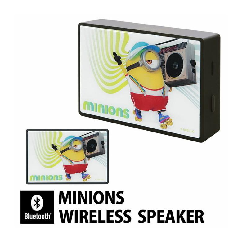 ワイヤレススピーカー  Bluetooth ミニオンズ シリーズ コンパクトサイズ スピーカー 無線 ガラスプレート ミニオンズ　mini-362a | 