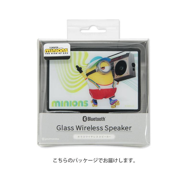 ワイヤレススピーカー  Bluetooth ミニオンズ シリーズ コンパクトサイズ スピーカー 無線 ガラスプレート ミニオンズ　mini-362a |  | 03