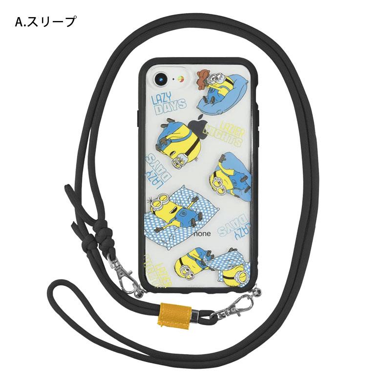 iPhone SE ケース 第3世代 第2世代 怪盗グルー ミニオンズ シリーズ IIIIfit Loop ストラップ紐付き携帯ケース ショルダー iPhone8 mini-401 |  | 07