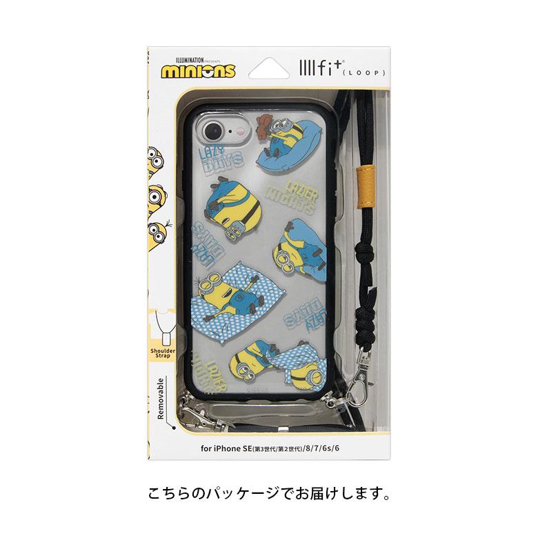 iPhone SE ケース 第3世代 第2世代 怪盗グルー ミニオンズ シリーズ IIIIfit Loop ストラップ紐付き携帯ケース ショルダー iPhone8 mini-401 |  | 09
