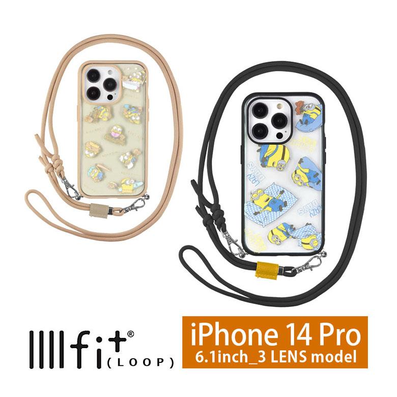 iPhone14 Pro ケース 怪盗グルー ミニオンズ シリーズ IIIIfit Loopストラップ紐付き 携帯ケース ショルダー アイフォン 14プロ mini-403 | 