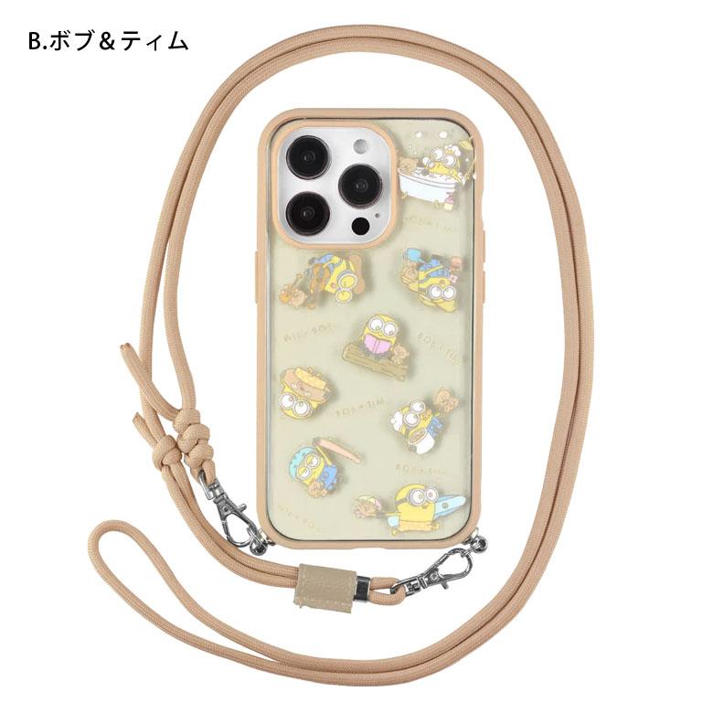 iPhone14 Pro ケース 怪盗グルー ミニオンズ シリーズ IIIIfit Loopストラップ紐付き 携帯ケース ショルダー アイフォン 14プロ mini-403 |  | 09