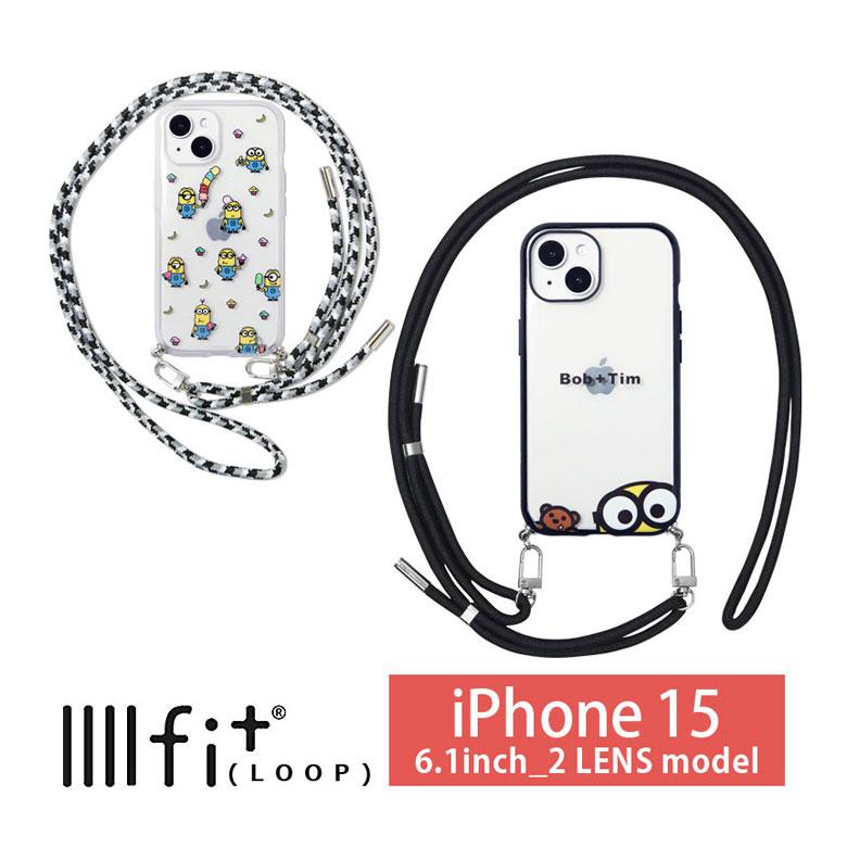 iPhone15 ケース ショルダー 怪盗グルー ミニオンズ IIIIfit Loop ストラップ紐付き 携帯ケース アイフォン15 iphoneケース アイホン15ケース | 