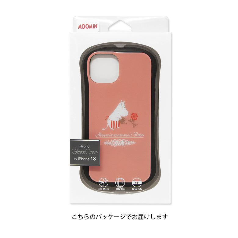 iPhone13 ケース ムーミン Moomin mamma's Rose ガラス 携帯ケース