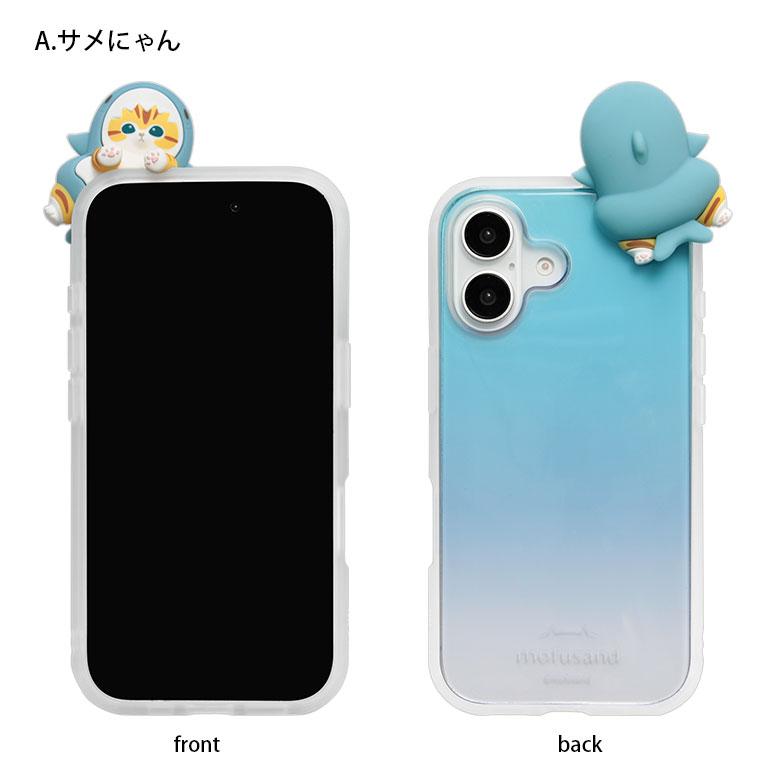 iPhone16 ケース クリア モフサンド mofusand IIIIfit Clear フレーム