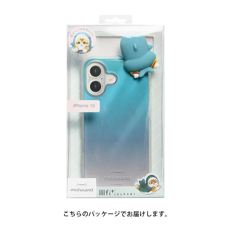 iPhone16 ケース クリア モフサンド mofusand IIIIfit Clear フレーム