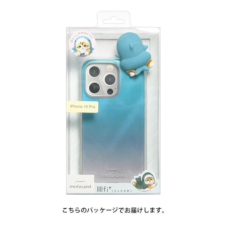 iPhone16Pro ケース クリア モフサンド mofusand IIIIfit Clear
