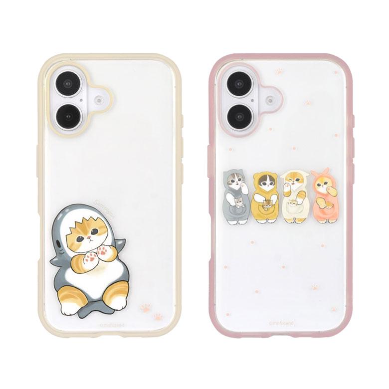 iPhone16 ケース クリア モフサンド mofusand IIIIfit Clear 透明