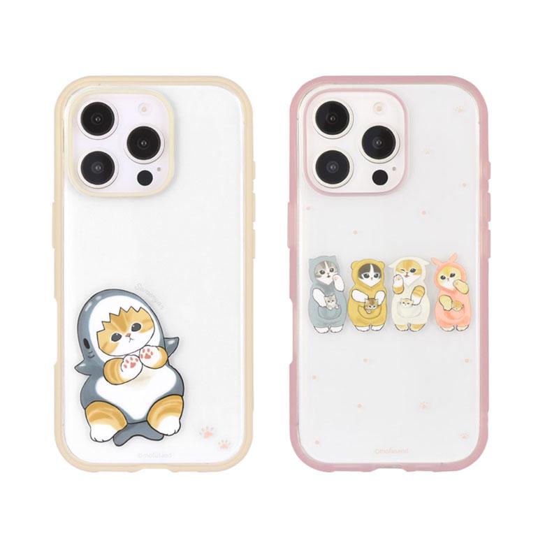 iPhone16Pro ケース クリア モフサンド mofusand IIIIfit Clear