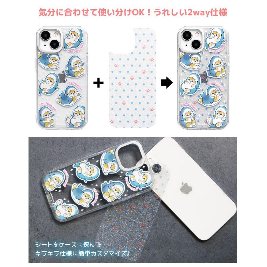 iPhone15 ケース モフサンド mofusand Camera Frameクリアケース