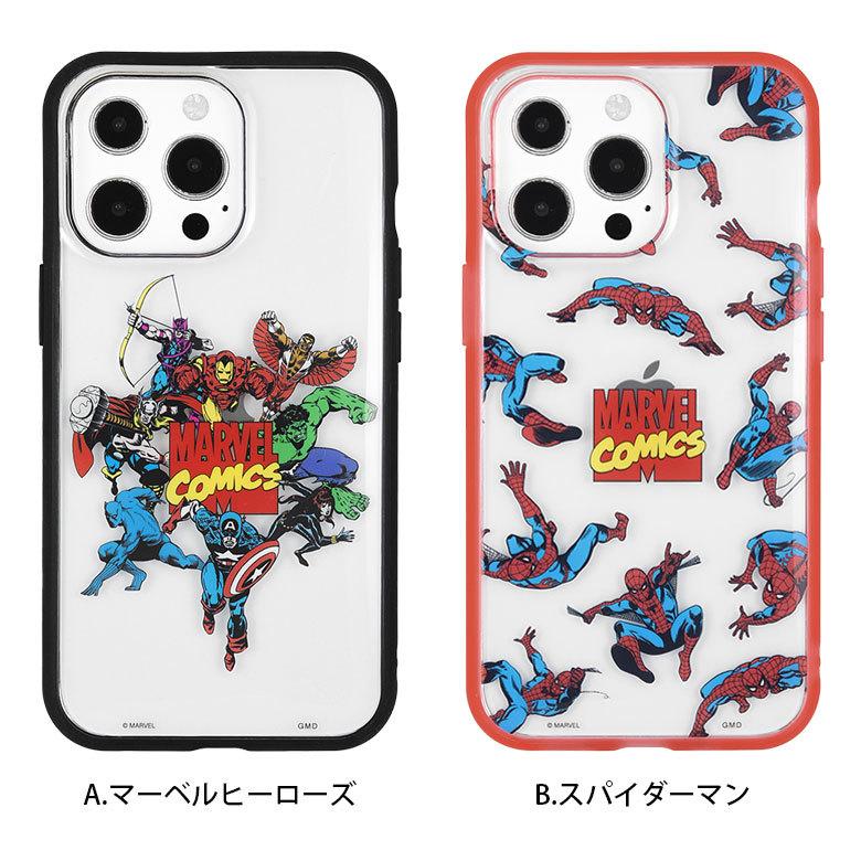 iPhone13 Pro ケース マーベル MARVEL イーフィット IIIIfit Clear