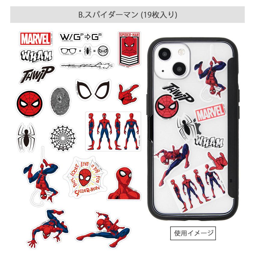 ステッカー キャラクター マーベル MARVEL モバイルステッカー