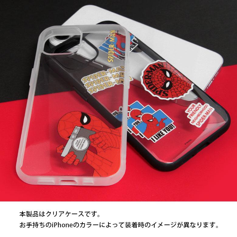 iPhone14 Pro ケース マーベル MARVEL スパイダーマン IIIIfit Clear
