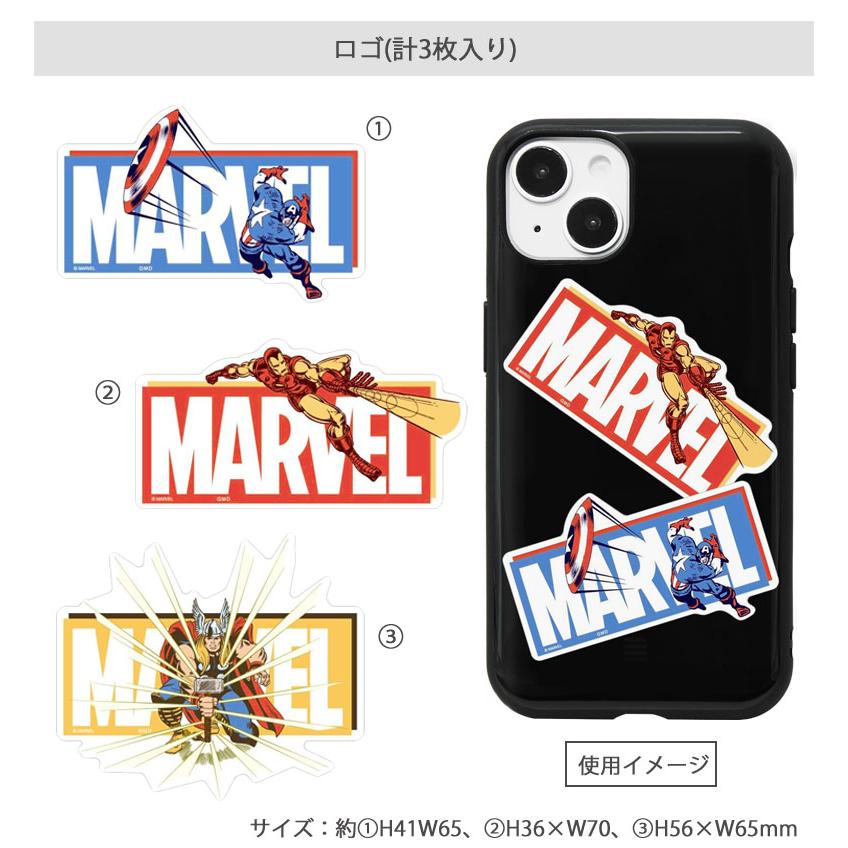 モバイルステッカー マーベル MARVEL デコレーションシール 3枚入り mv