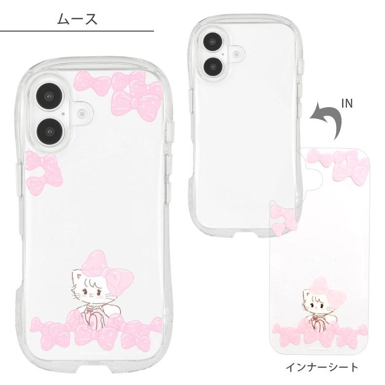 iPhone16 ケース mikko illustrations クリスタルクリア インナーシート ソフト アイフォン16ケース アイホン16ケース カバー 耐衝撃  かわいい 透明 クリア |  | 05