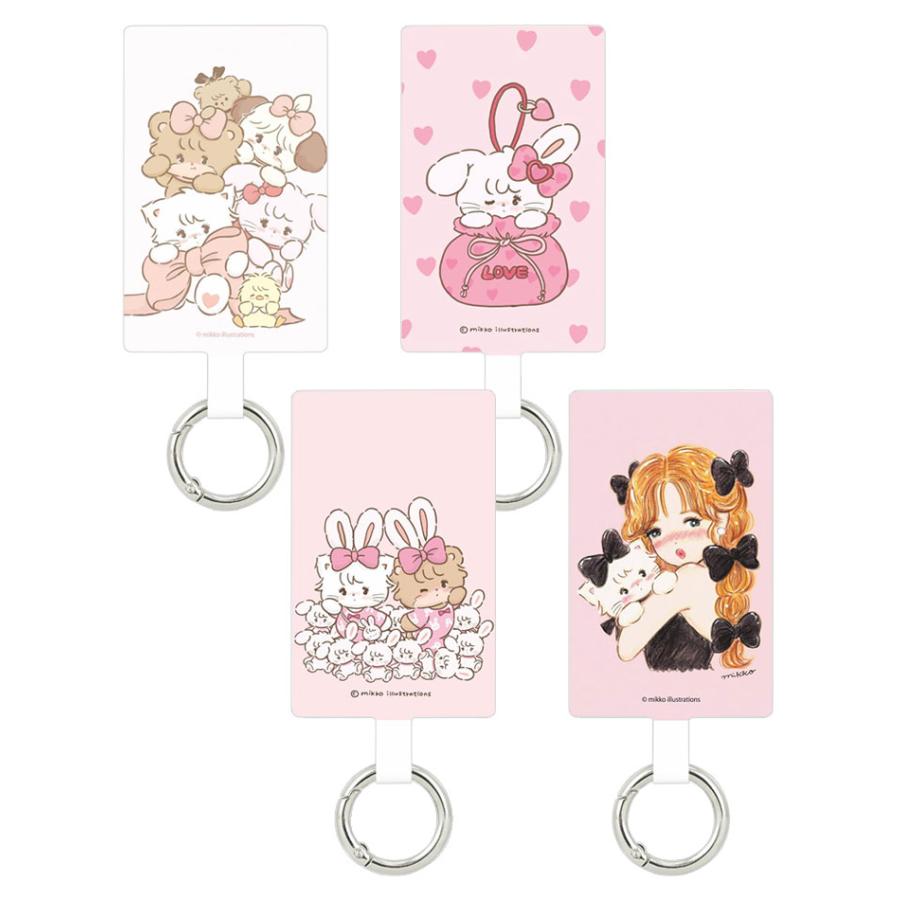 スマホリング マルチリングプラス Lサイズ mikko illustrations スマートフォンリング 落下防止 グッズ 保持リング ストラップホルダー リング スマホ |  | 01