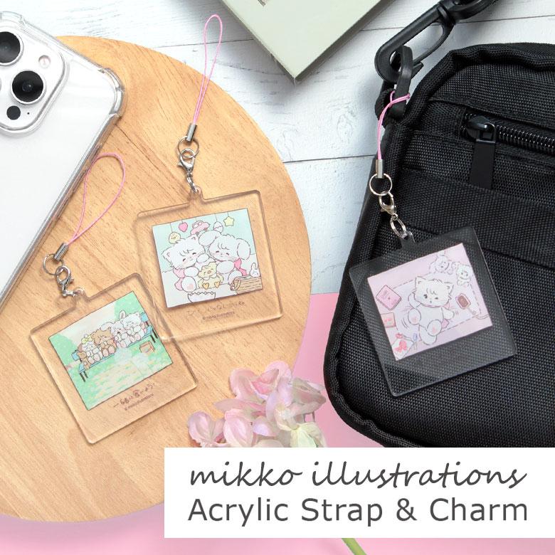 アクリルチャーム アクリルストラップ mikko illustrations