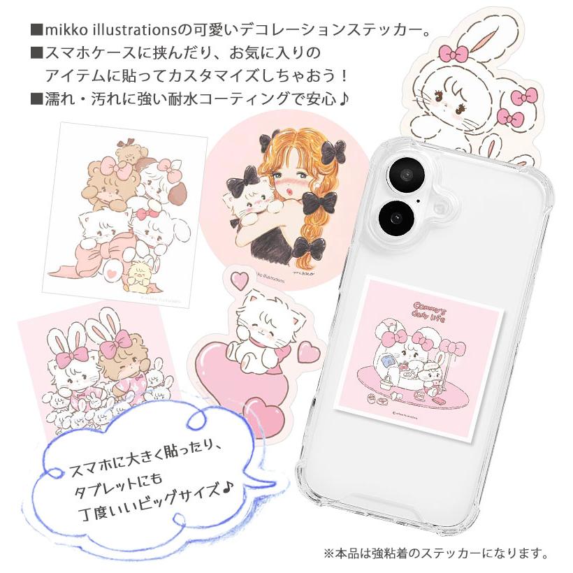 モバイルステッカー ステッカー mikko illustrations デコレーション