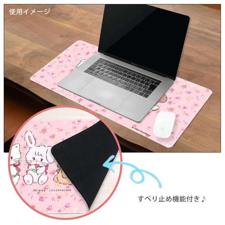 デスクマット 30cm×60cm mikko illustrations 光学式マウス対応