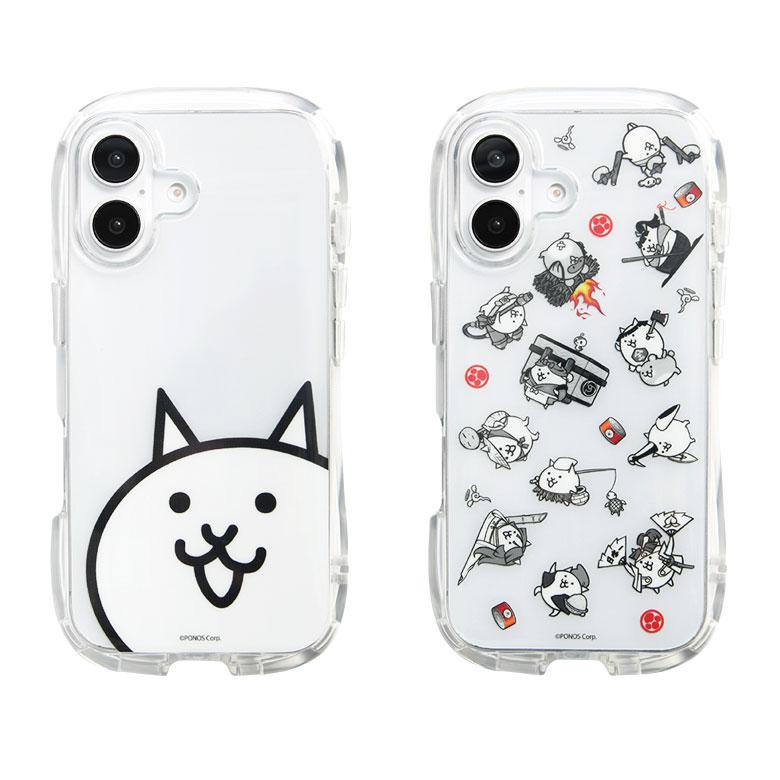 iPhone16 ケース にゃんこ大戦争 クリスタルクリアケース ソフトカバー  iPhone 16 アイホン16ケース アイフォン16ケース pnd-01 |  | 01