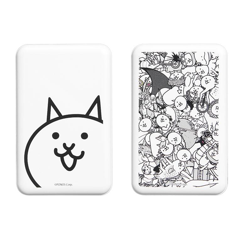 モバイルバッテリー 軽量 5000mAh にゃんこ大戦争 MagSafe ワイヤレス ケーブル どちらでも充電可能 充電器 小型 充電 iPhone android スマホ充電器 pnd-07 |  | 01