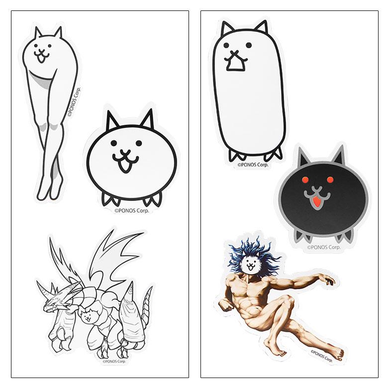 ステッカー デコレーションシール 3枚入り にゃんこ大戦争 pnd-17 |  | 01
