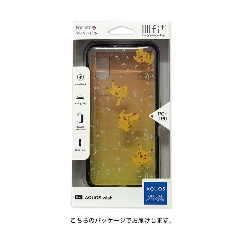 aquos wish ケース ポケットモンスター IIIIfit Clear  クリア アクオス wish SHG06 ハードカバー Pokemon　poke-771 |  | 07
