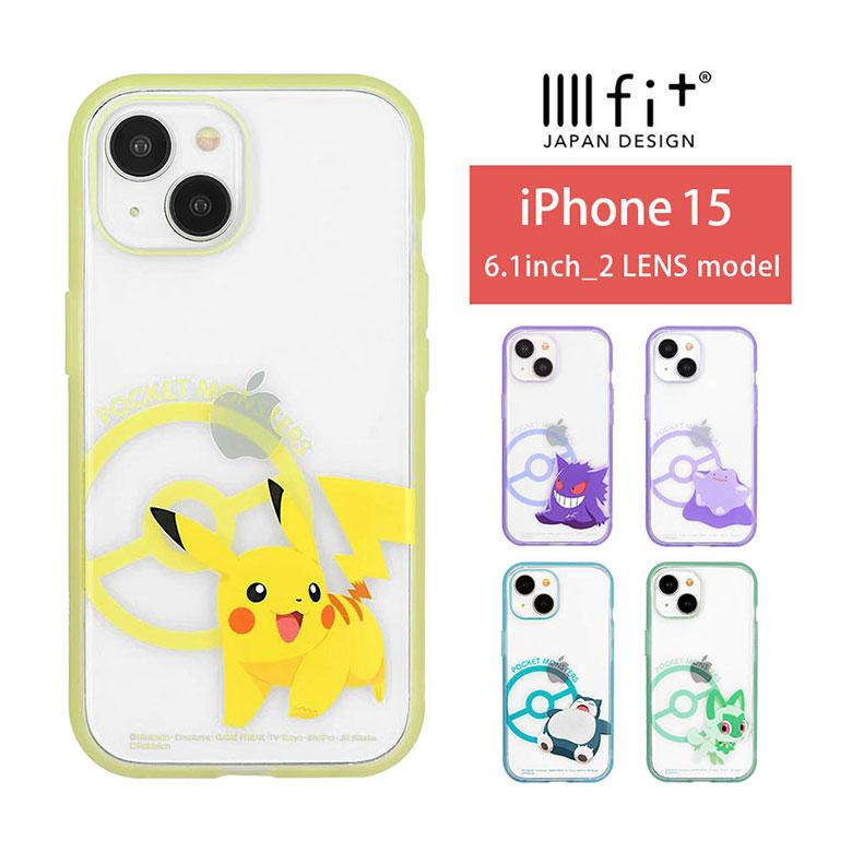 iPhone15 ケース クリア ポケットモンスター ポケモン IIIIfit 携帯