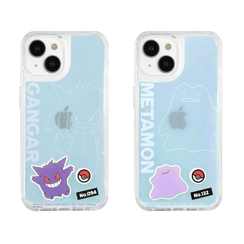 iPhone15 14 13 ケース クリア ポケットモンスター 写真やカードが入る