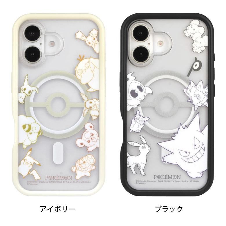 iPhone16 ケース クリア MagSafe 対応 ポケットモンスター プランプ