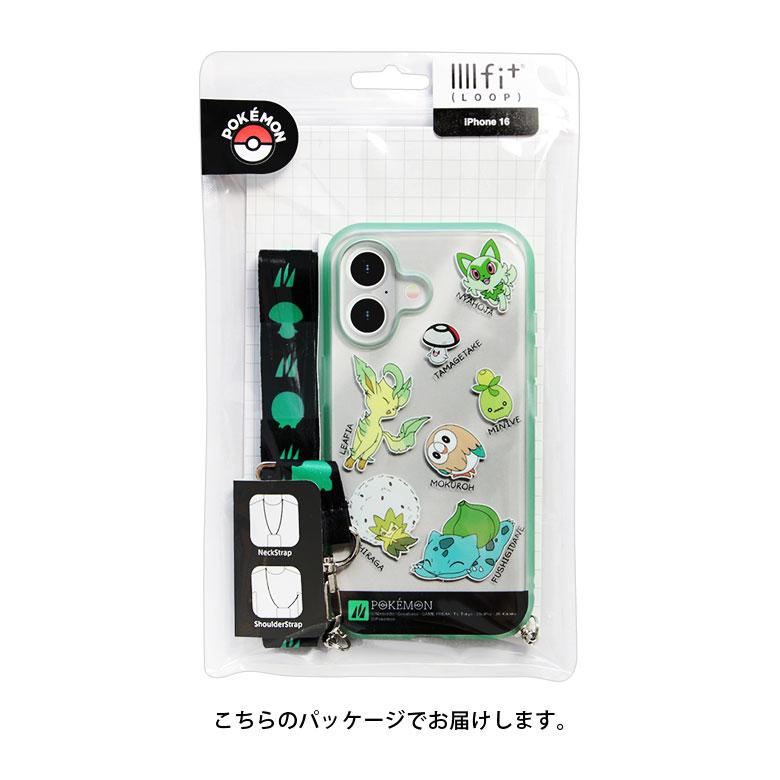 iPhone16 ケース ポケットモンスター IIIIfit Loop ストラップ紐付き