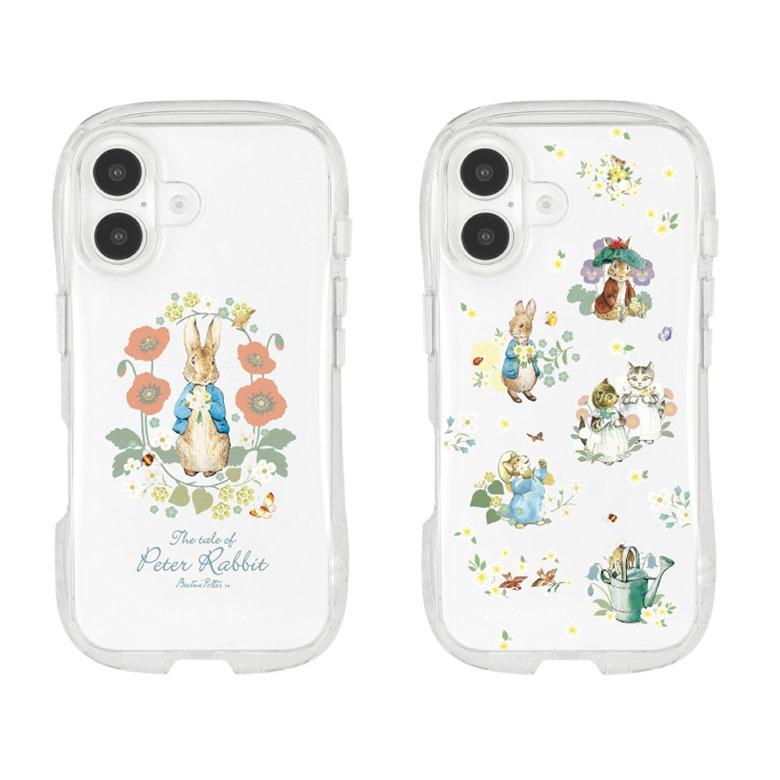 iPhone16 ケース ピーターラビット クリスタルクリア 総柄 ソフト iPhone16ケース アイフォン アイホン16 カバー 耐衝撃 かわいい 透明 クリア  持ちやすい |  | 01