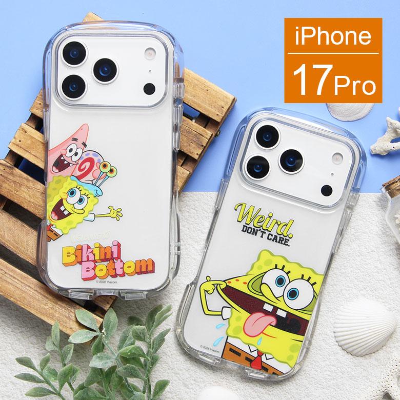 スポンジ・ボブ iPhone17Pro ケース クリスタルクリアケース ソフト