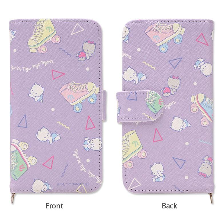 スマホケース 手帳型 多機種対応 Mサイズ Xperia Galaxy Aquos スマホカバー 手帳 エクスぺリア サンリオキャラクターズ ニャニィニュニェニョン San 705a スマホケースの店 モノモード 通販 Yahoo ショッピング
