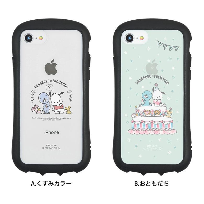 iPhone SE ケース 第2世代 第3世代 ぼのぼの×ポチャッコ クリア