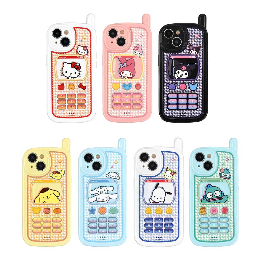 iPhone15 ケース サンリオ レトロ ガラケー風 携帯ケース アイフォン15