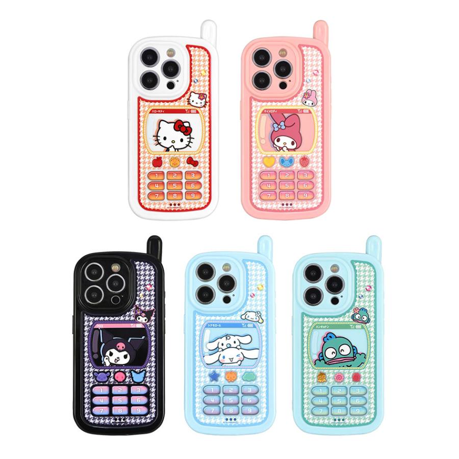 サンリオ iPhone 15 Pro ケース レトロ ガラケー風 アイフォン15