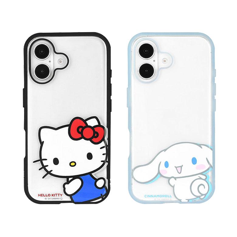 iPhone16 ケース サンリオ キャラクターズ IIIIfit Clear アイフォン16