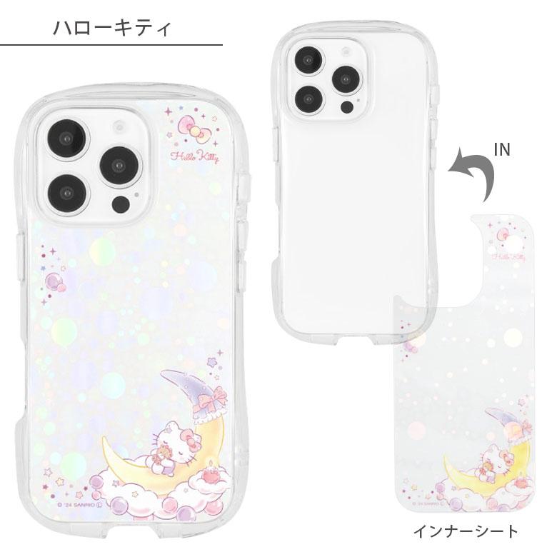 iPhone16Pro ケース クリスタルクリアケース サンリオキャラクターズ