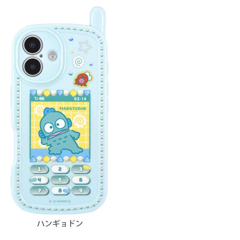 iPhone16 ケース サンリオキャラクターズ レトロ ガラケー風 カバー