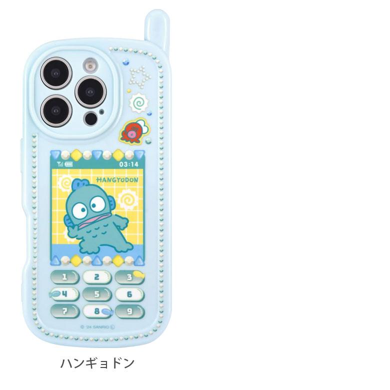 iPhone16Pro ケース ソフト サンリオキャラクターズ レトロ ガラケー風