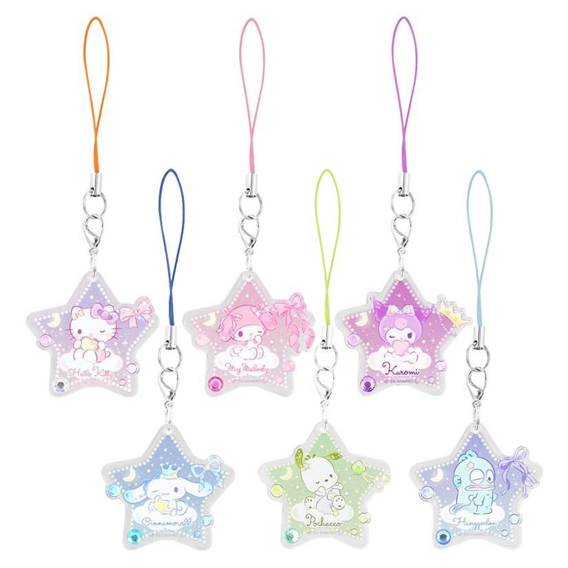 ストラップ アクリルストラップ サンリオ アクリルチャーム キラキラ