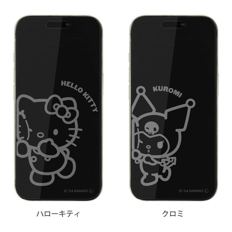 iPhone16 Pro フィルム ガラスフィルム サンリオキャラクターズ 保護