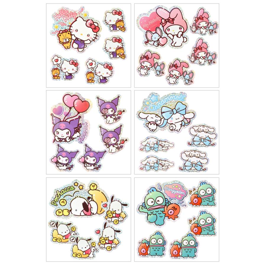 ステッカー シール 5枚セット サンリオキャラクターズ デコレーション