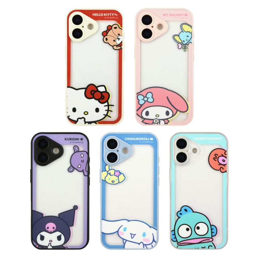 iPhone17 ケース サンリオキャラクターズ IIIIfit プランプフレーム