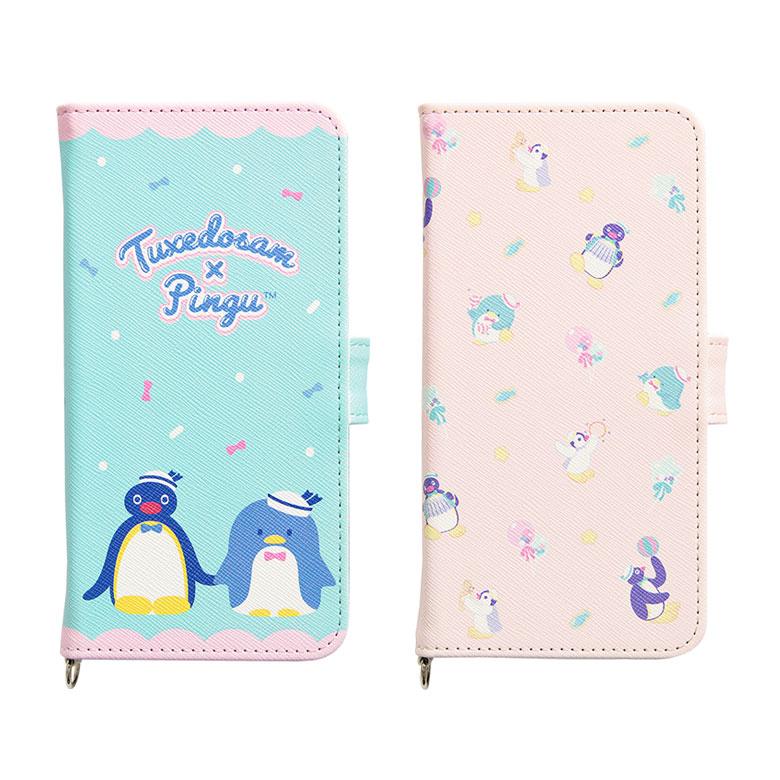 多機種対応スマホケース 手帳型 M+サイズ ピングー×タキシードサム スマホケース カバー サンリオ キャラクター sanpg-01 |  | 01