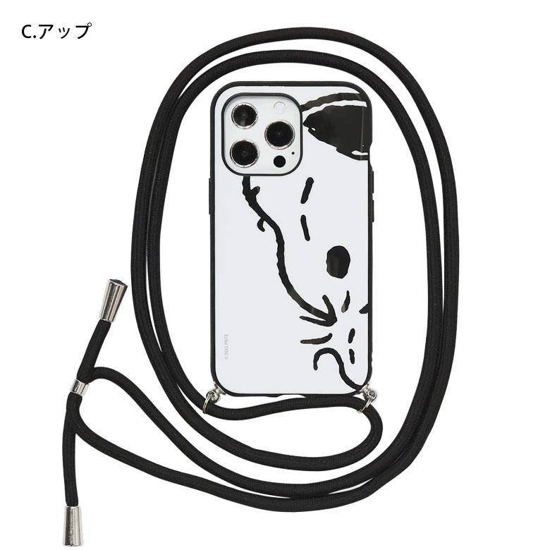 iPhone13 Pro ケース スヌーピー IIIIfit Loop ストラップ紐付き スマホケース iPhone13 Pro アイフォン13 プロ sng-644 |  | 08