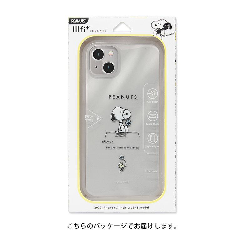iPhone14Plus ケース スヌーピー IIIIfit Clear クリアケース iPhone14Plus ケース スヌーピー IIIIfit Clear クリアケース