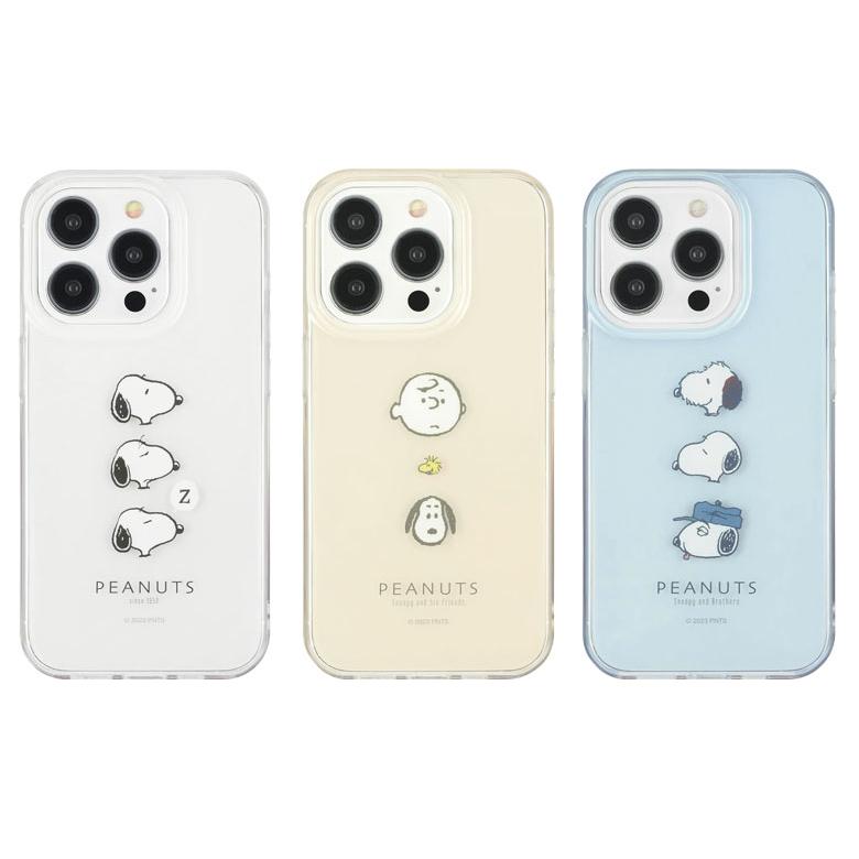 iPhone15Pro ケース スヌーピー ピーナッツ クリア ソフト カバー