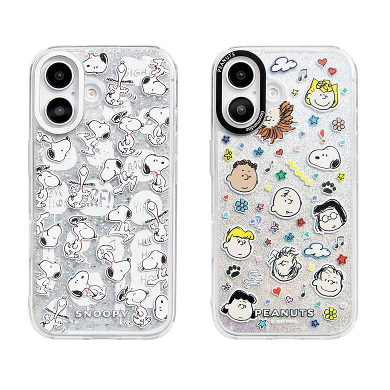 iPhone16 ケース スヌーピー ピーナッツ Camera Frameクリアケース